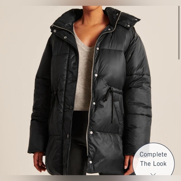 Abercrombie Air Cloud Mid Puffer- used once - Picture 6 of 7